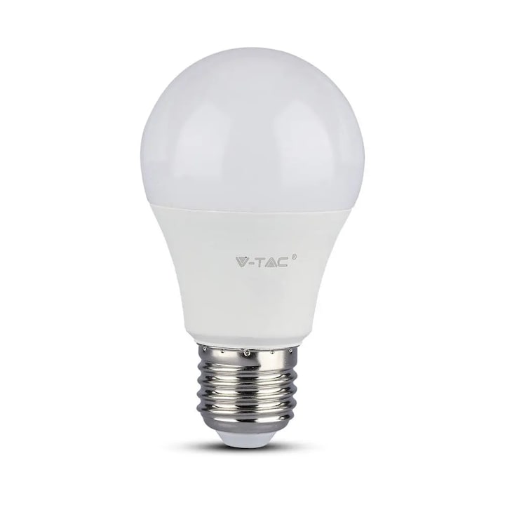Крушка V-TAC, LED, 9W, E27, A60, Термо Пластик, 4000K
