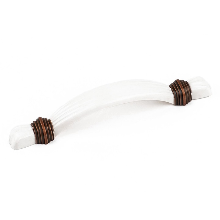 Maner pentru mobila Snow, finisaj cupru antichizat CB, 96 mm