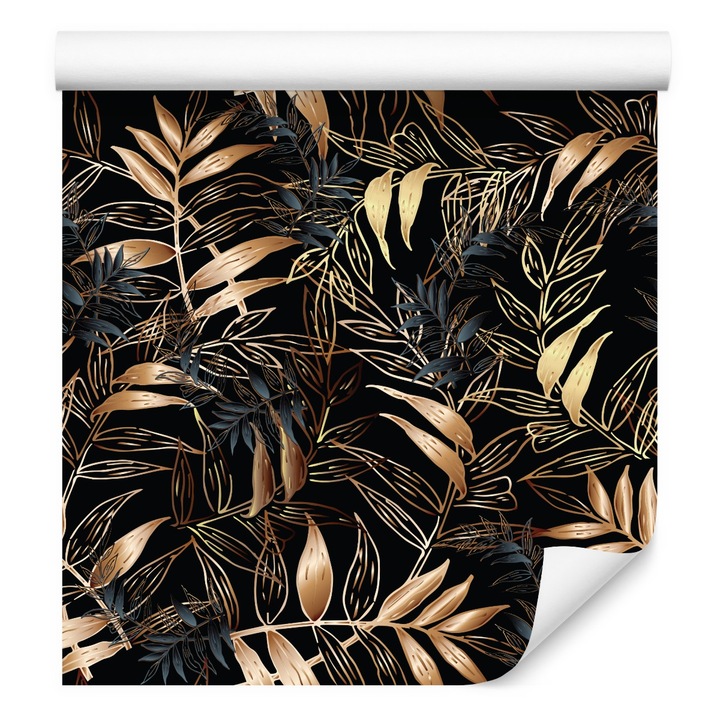 Tapet pentru Dormitor Ornamente Frunze de Toamna Padure 53cm x 10m Vlies