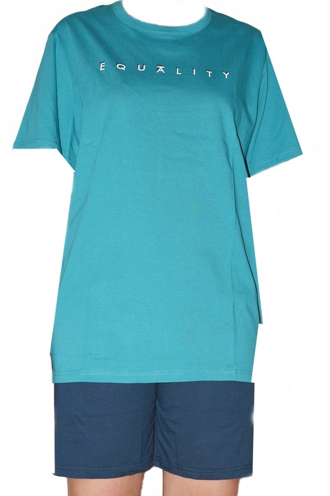 Férfi pizsama Vamp 70008, Olajkék