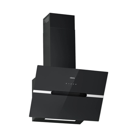 Hota verticala Ciarra, CBCB6736F-OW, 60 cm, 650m³/h, clasa A, recirculare si evacuare aer, filtru de grasime lavabil, filtru de carbon, 3 trepte de putere, senzor touch, set de instalare inclus, negru