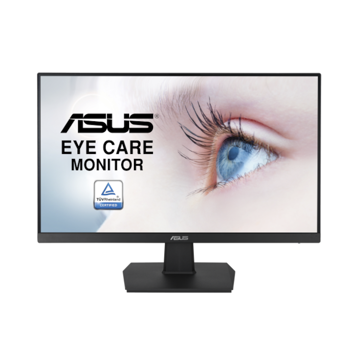 ASUS VA247HE Eye Care Monitor 23.8" VA, 1920x1080, HDMI,D-Sub, fekete