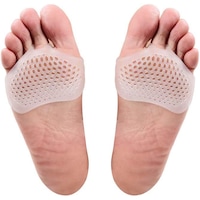 Set 2 bucati pernute din silicon pentru protectia picioarelor, din silicon, alb, EnduranceSports