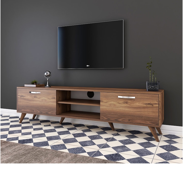 Comoda TV Kalune Design Curiosity, PAL, 180x35x48.6cm, Nuc