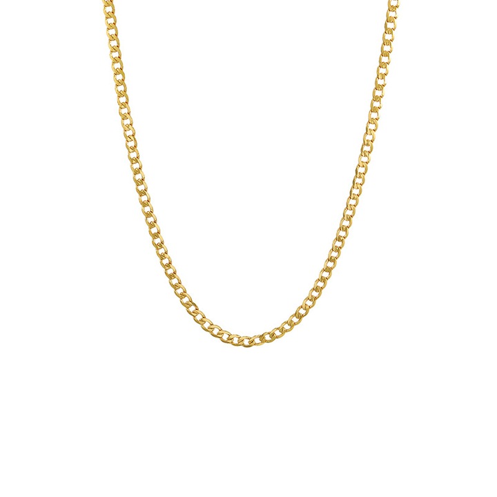 Colier dama, Laatikui, Cupru, 45 cm, Auriu