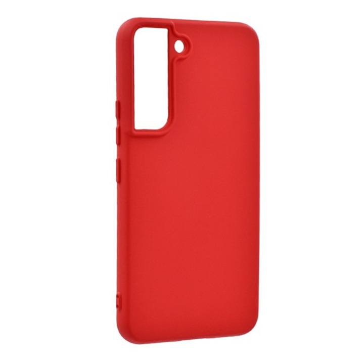 Samsung Galaxy S22 5G (Sm-S901) Szilikon Telefonvédő (Matt) Piros