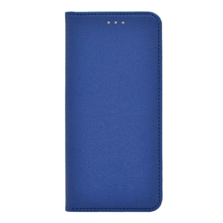 Samsung Galaxy A13 4G (Sm-A135F / A137F) Tok Álló, Bőr Hatású (Flip, Oldalra Nyíló, Asztali Tartó Funkció, Rombusz Minta) Sötétkék