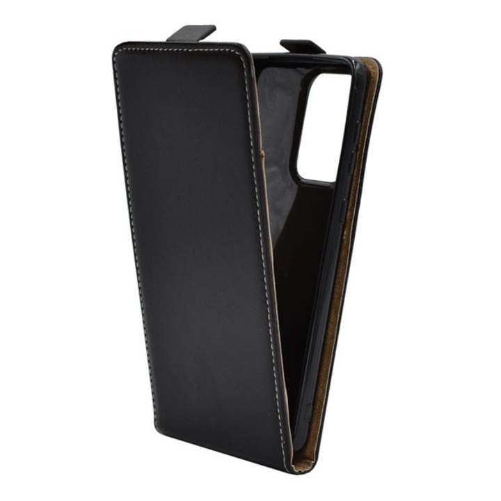 Samsung Galaxy A33 5G (Sm-A336) Tok Álló, Bőr Hatású (Flip, Lefelé Nyíló, Szilikon Tartó) Fekete