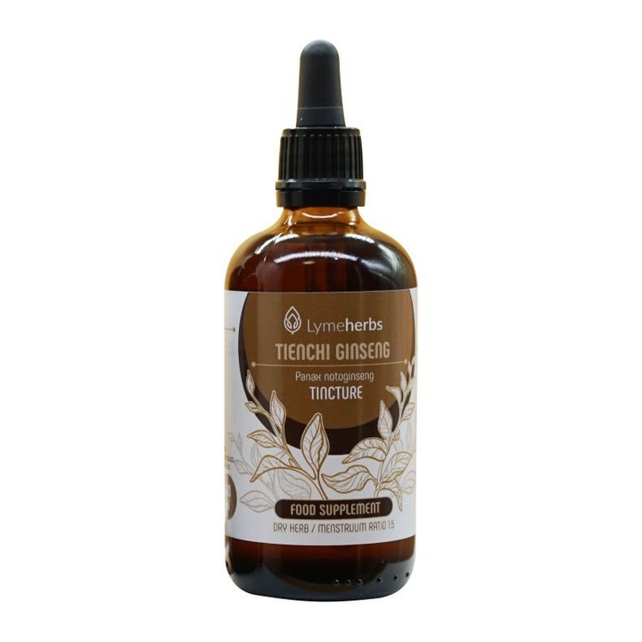 Tinctura de ginseng Tienchi 1:5, Lymeherbs, 100 ml