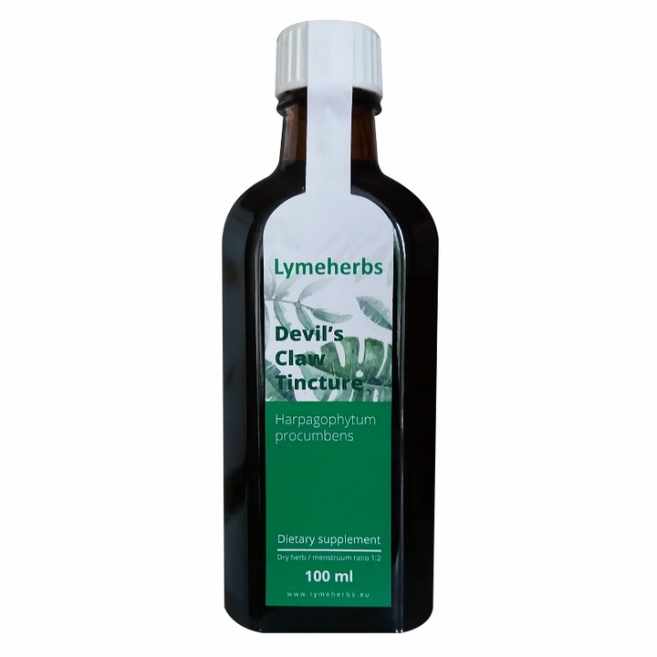 Tinctura de Gheara diavolului 1:2, Lymeherbs, 100 ml