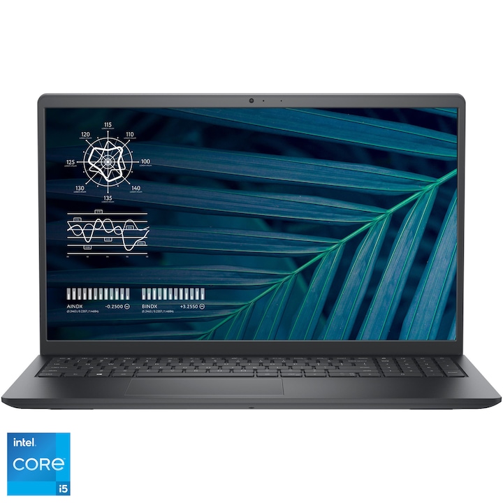 Лаптоп Dell Vostro 3510, Intel® Core™ i5-1135G7, 15,6", Full HD, RAM 16GB, 512GB SSD, Intel® Iris® Xᵉ Graphics, Ubuntu, Carbon Black