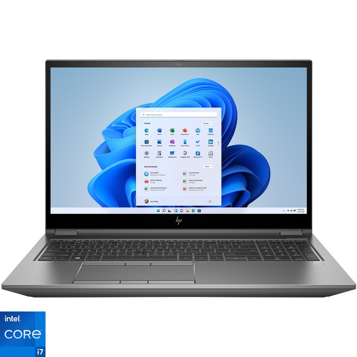 Лаптоп HP ZBook Fury 15 G8, Intel Core i7-11850H, 15.6" Full HD, 32GB, 1TB SSD, NVIDIA RTX A3000 6GB GDDR6, Windows 11 Pro, Dark Ash