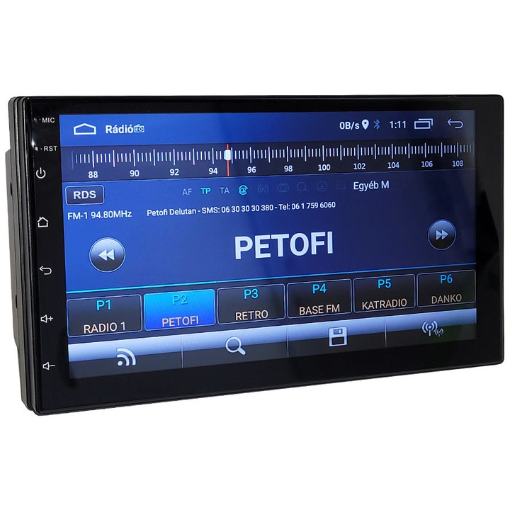 Navigatie cu meniu maghiar, Reako Sound, 2GB, 16 GB, Negru