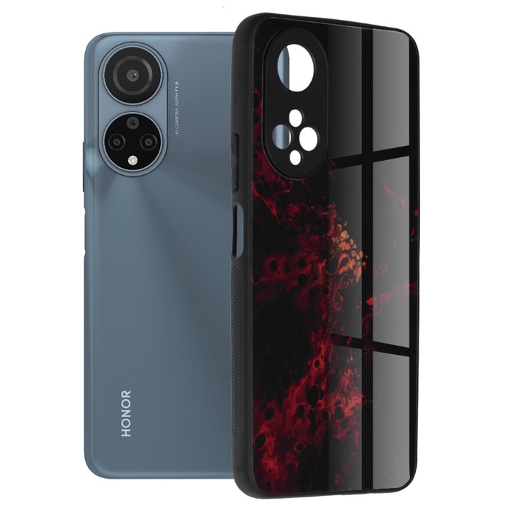 Кейс за Honor X7, Techsuit Glaze Series, Red Nebula