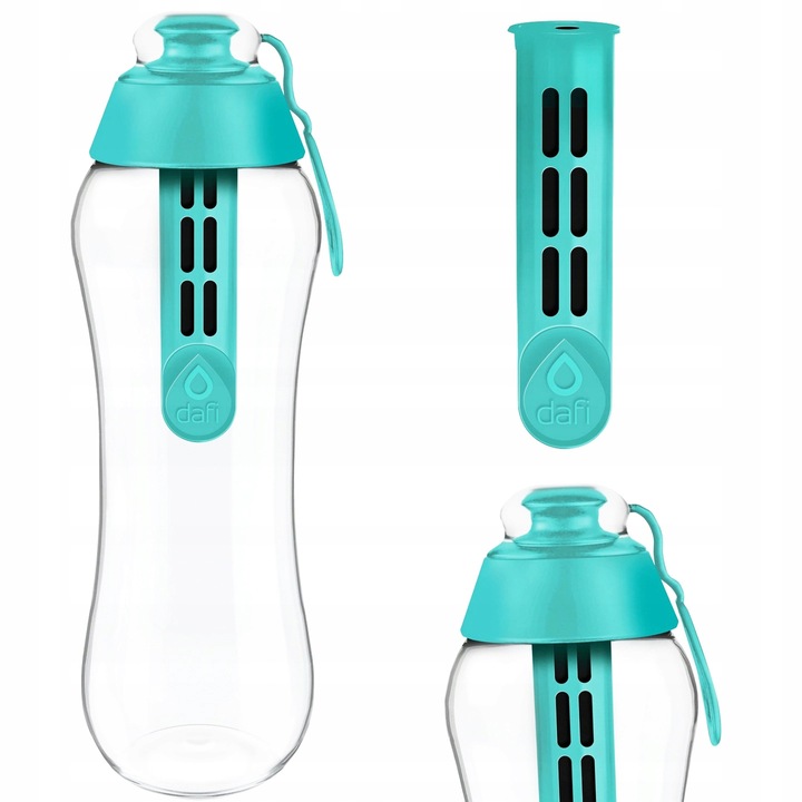 Комплект стъклени филтри, Dafi, Transparent/Turquoise, 0.3 L