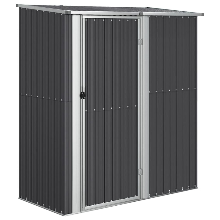 vidaXL antracitszürke horganyzott acél kerti fészer 180,5x97x209,5 cm 150905