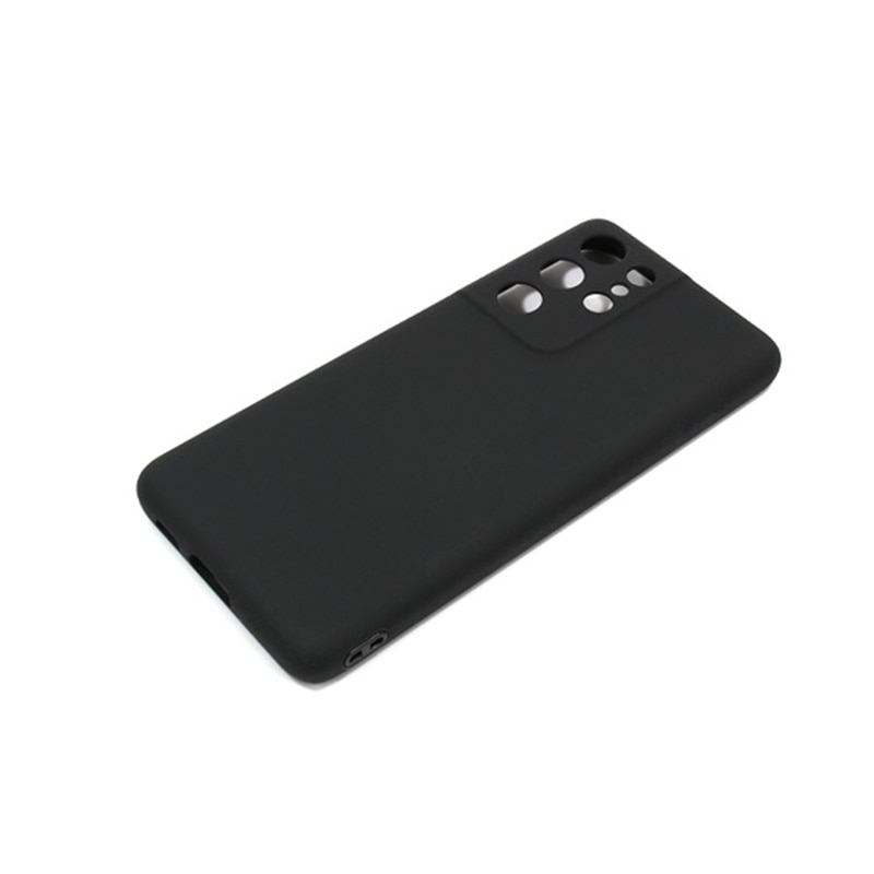 Husa din silicon pentru Samsung Galaxy S22 Ultra, Microfibra, Protectie Camera, Negru