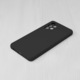 Szilikon tok Samsung Galaxy A53-hoz, szilikon TPU és mikroszálas belső, kameravédelem, fekete