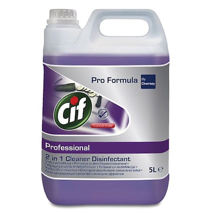 Cif Professional 2в1 течен дезинфекциращ препарат, 5 л
