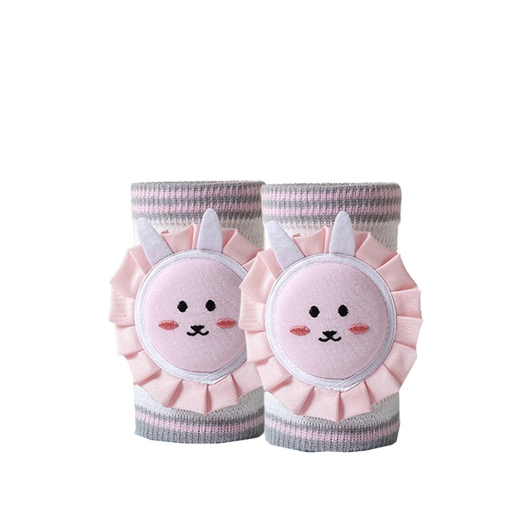 Set de genunchiere pentru copii, Bumbac, 1-5 ani, model de iepure