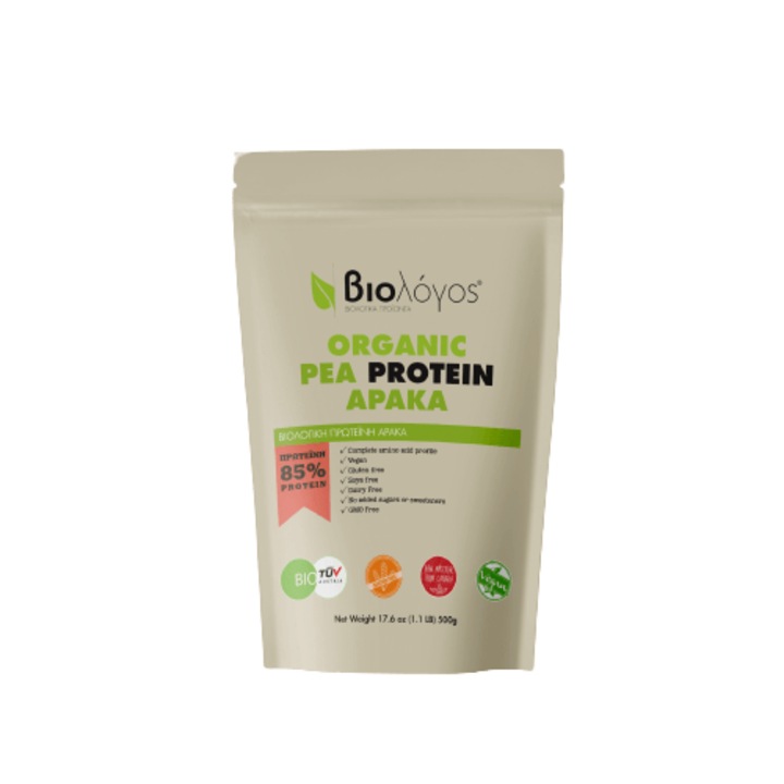 Proteina din mazare organica, 500gr, Biological