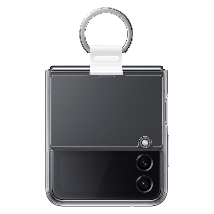 Кейс за Samsung Galaxy Z Flip 4 силиконов капак ринг прозрачен