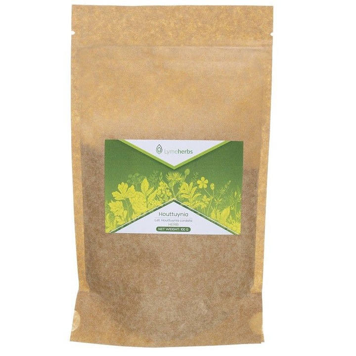 Лечебни билки Houttuynia cordata прах, Lymeherbs, 100 гр