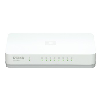 Switch D-Link GO-SW-8G, 8-Port 10/100/1000Mbps Switch D-Link GO-SW-8G, 8-Port 10/100/1000Mbps