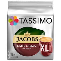 Capsule cafea, Jacobs Tassimo Café Crema XL, 16 bauturi x 215 ml, 16 capsule