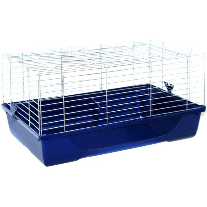 Cusca pentru iepuri, MPS Baldo, metal, 2 deschideri, 80x45x42 cm