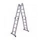 Scara multifunctionala, aluminiu, 4x4 trepte, 4,6 m