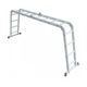 Scara multifunctionala, aluminiu, 4x4 trepte, 4,6 m