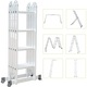 Scara multifunctionala, aluminiu, 4x4 trepte, 4,6 m
