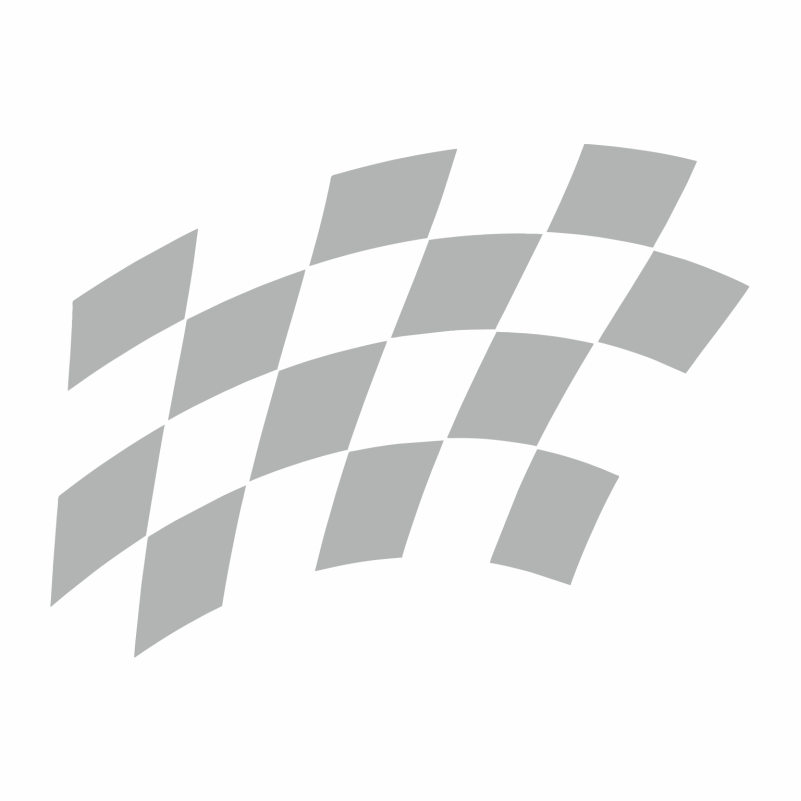 Sticker auto Race Flag, Alb, 15 cm - eMAG.ro