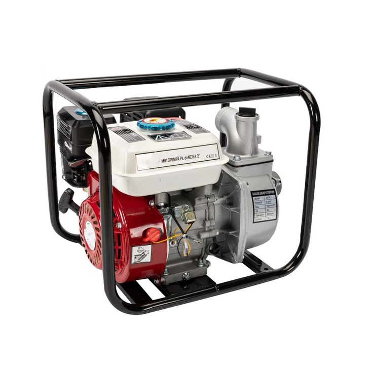 Motopompa pe benzina Wertcraft, 4 timpi 2'' 6.5 Cp