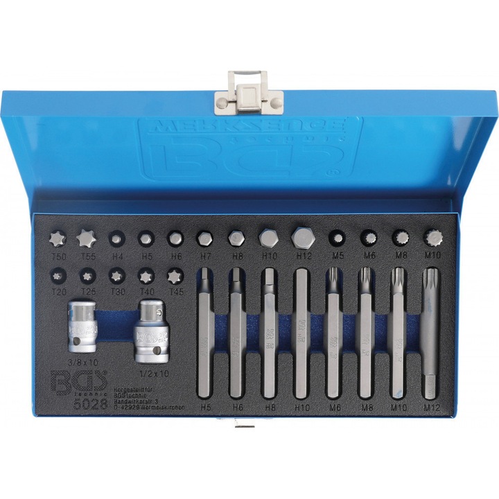 Set biti combinati 3/8 (10 mm), 28 piese