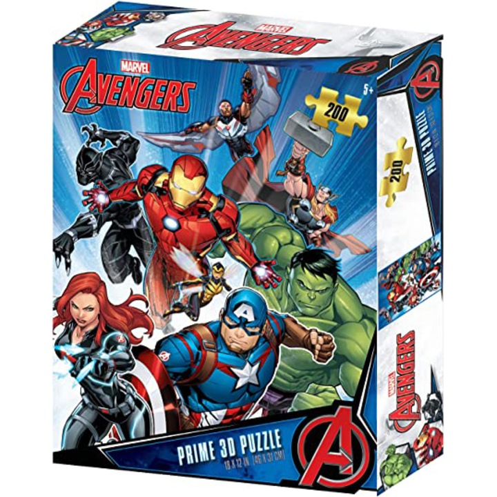 Prime 3D Marvel Avengers Bosszúállók 3D puzzle, 200 darabos
