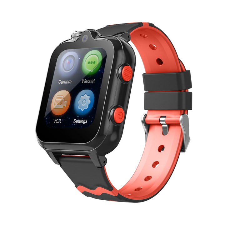 Детски Смарт часовник NUBI D35, Android 4.4 OS, 4G, Две камери, GPS+LBS+Wi-Fi Tracking, HD Retina Display, Видео разговор, Водоустойчивост IP67, Крачкомер, Черен