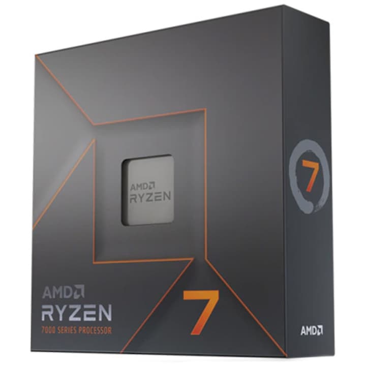 AMD Ryzen 7 7700X Processzor, 40 MB, 4.5/5.4 GHz Boost, AM5 foglalat, Radeon Graphics