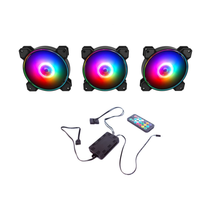 AIO GFN12FZ12 ventilátor szett 12cm (3db+vezérlő) (GAP00001) (GAP00001) - Ventilátor