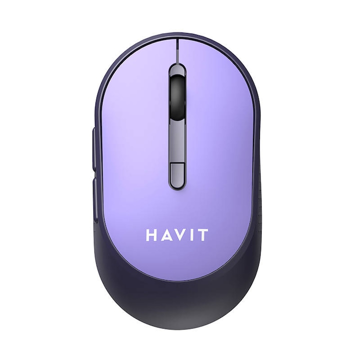 Безжична компютърна мишка Havit ms78gt, универсална, 1200-3200dpi, лилава