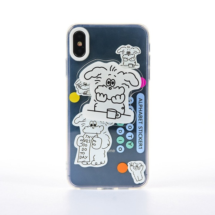 CASEY STUDIOS™ Hold My Dog védőtok iPhone XS Max készülékkel kompatibilis - Átlátszó