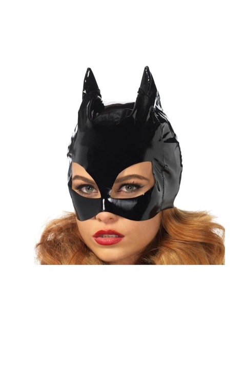 Котешка маска Leg Avenue, Универсален размер, Черен