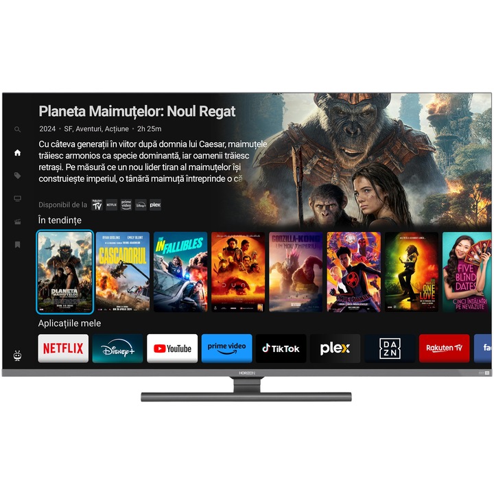 Телевизор Horizon QLED 55HQ9730U/B, 55" (139 см), Smart, 4K Ultra HD, Class G