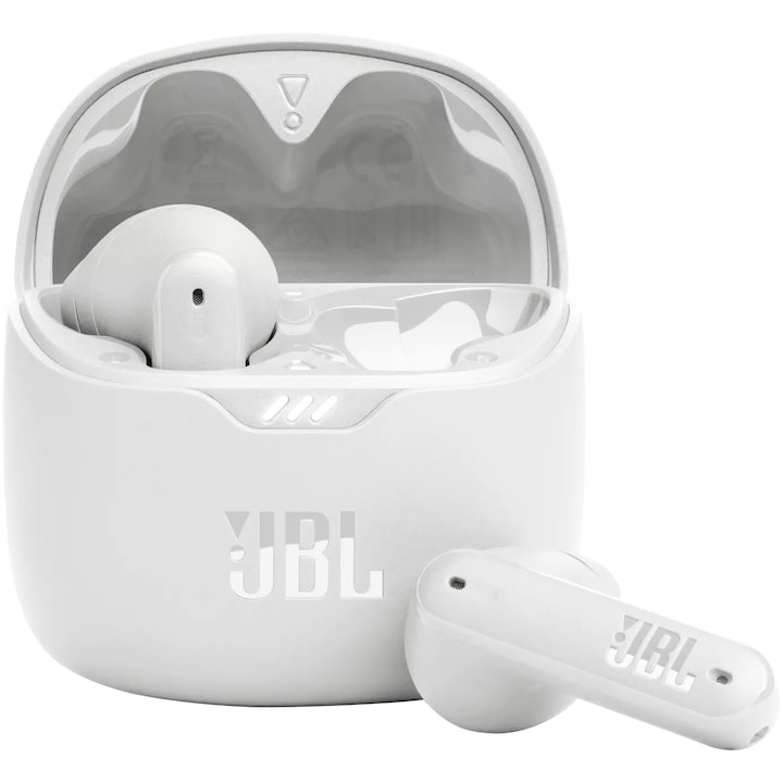 Аудио слушалки In-Ear JBL Tune Flex, True Wireless, Bluetooth, Active Noise Cancelling, IPX4, JBL Sound Fit, Бял