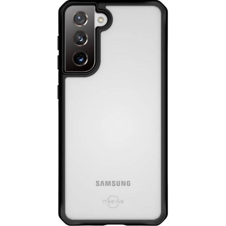 Калъф за телефон, Itskins, Пластмаса, съвместим с SAMSUNG Galaxy S21 4G/5G, Черен/Прозрачен