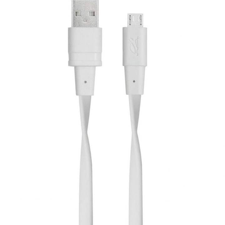 Rivacase, Adatkábel, USB-MicroUSB, 1,2 m, Fehér