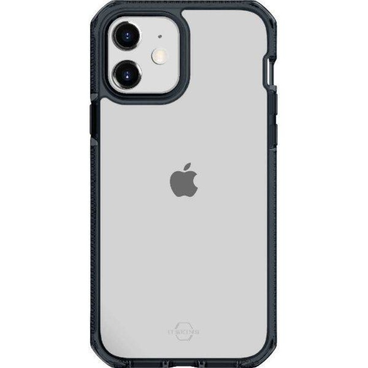 Калъф за телефон, Itskins, Пластмасов, за iPhone 12 mini, Черен/Прозрачен
