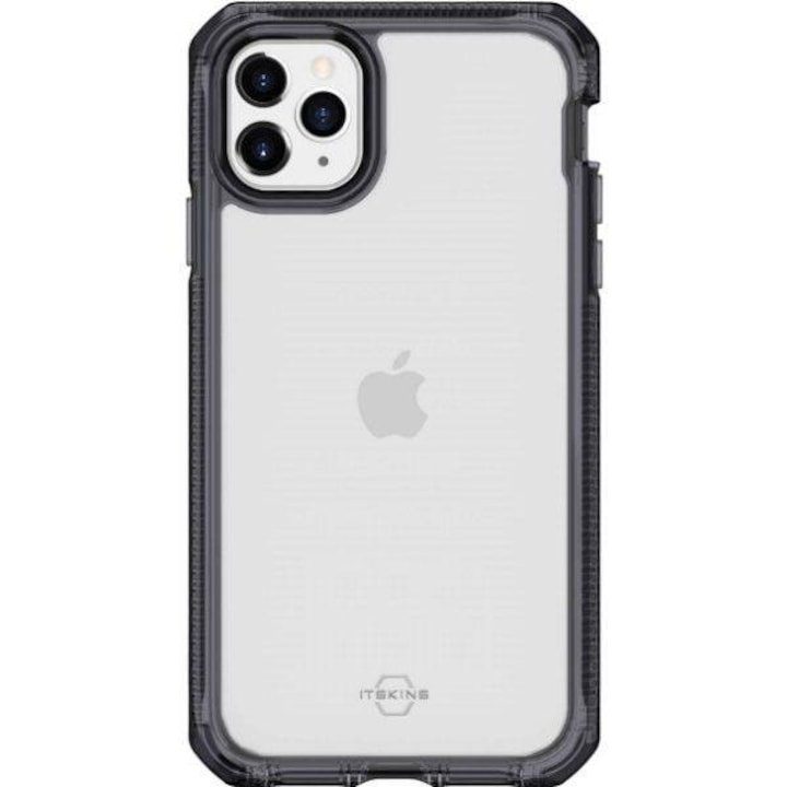 Калъф за телефон, Itskins, пластмаса, за iPhone 11 Pro/XS/X, сив/прозрачен