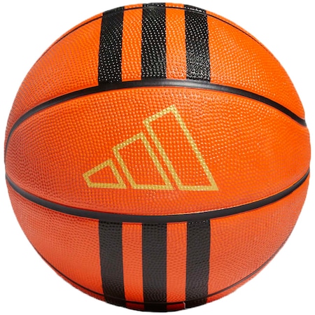 Minge baschet Adidas 3S Rubber X3, marime 5, Portocaliu/Negru